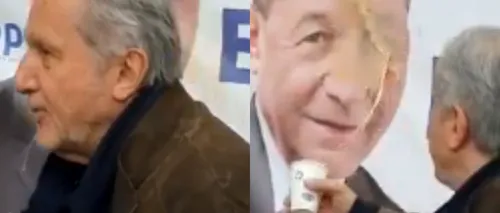 Ilie Năstase este numit „golan de un politician PMP, după ce a aruncat un pahar de cafea pe afișul lui Traian Băsescu: „Ești nebun, Iliuță- VIDEO
