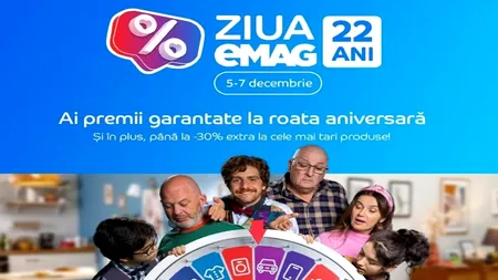 eMAG aniversează 22 de ani și toată lumea câștigă