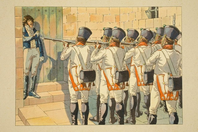 Execuția mareșalului Joachim Murat. Sursa Foto: Profimedia 