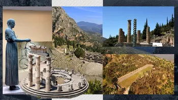 Un detaliu neobișnuit pe care puțini turiști îl observă la muzeul de lângă sanctuarul unde ORACOLUL de la Delfi prevestea viitorul