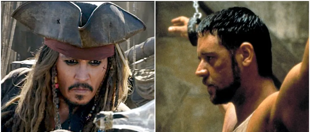 Legătura ciudată care există între Jack Sparrow din „Pirații din Caraibe” și Maximus din „Gladiatorul”