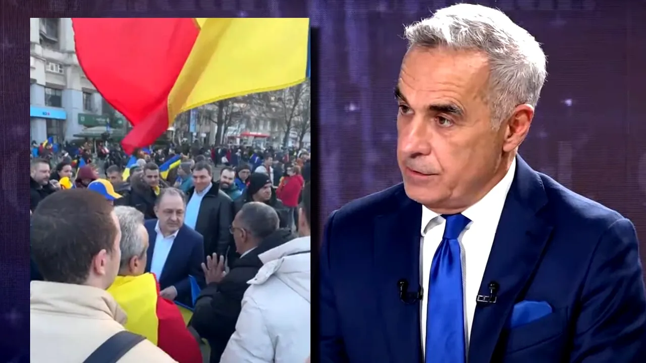 Marian Vanghelie a fost prezent la acțiunea organizată de Călin Georgescu de Ziua Unirii Principatelor Române