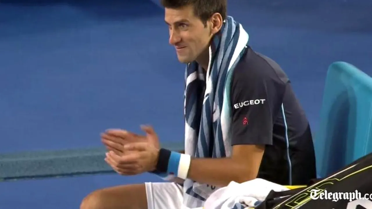 Moment inedit la un meci din cadrul Australian Open. De ce a aplaudat Novak Djokovici alături de spectatori