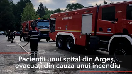 Incendiu la un spital din Argeș. Pacienții, evacuați