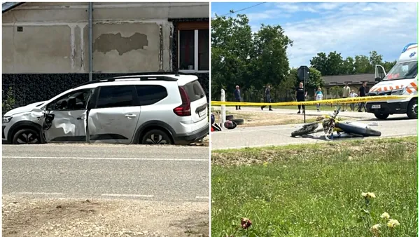 Sfârșit tragic pentru doi tineri din Timiș, după ce motocicleta pe care se aflau s-a izbit puternic de o mașină