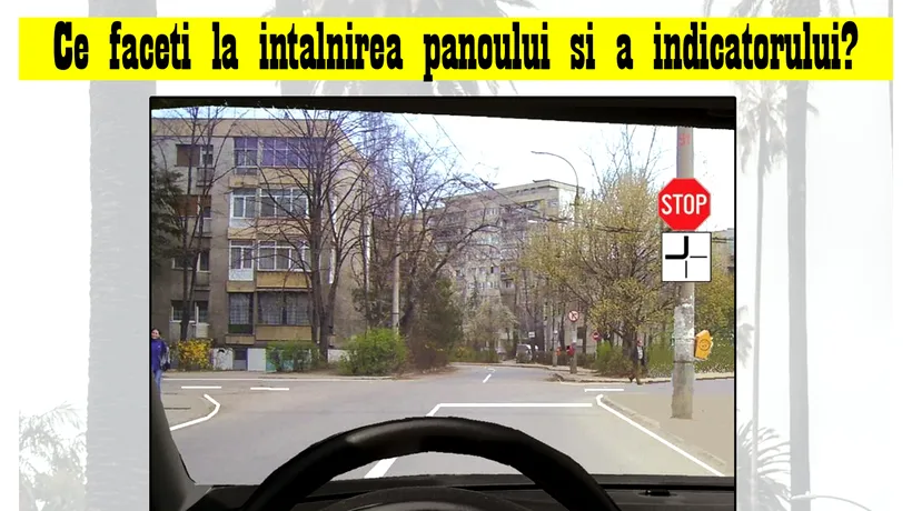 Test IQ pentru șoferi | Ce faceți la întâlnirea acestui panou și acestui indicator rutier?
