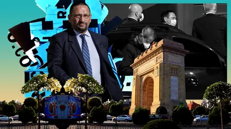 Noul prefect al Capitalei, Traian Berbeceanu, a ținut ”ședință la firul ierbii” în mijlocul jandarmilor, la Patriarhia Română (IMAGINI ÎN EXCLUSIVITATE)