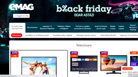 Black Friday 2021 la eMAG. Ziua cu cele mai mari reduceri din an