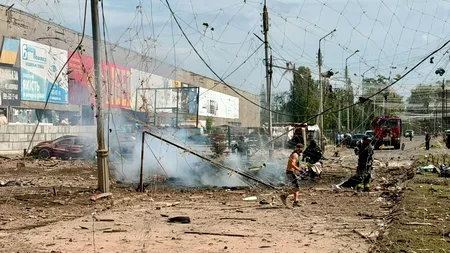 Alertă la Kiev: 10 morți și 100 de răniți, după ce Rusia a atacat un poligon de antrenament. Terenul găzduia o expoziție de arme