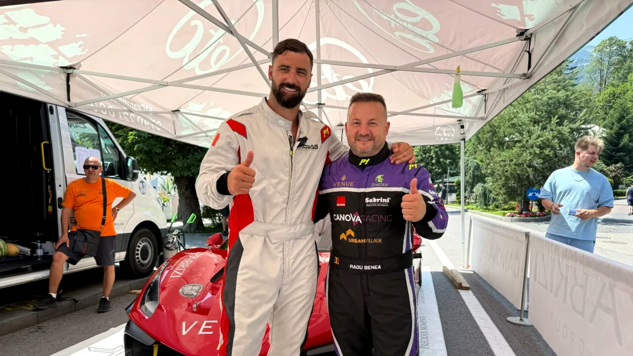 Andrei Stoica, copilot pe un Ferrari 488 Challenge la etapa de viteză în coastă de la Sinaia: „O experiență incredibilă!”