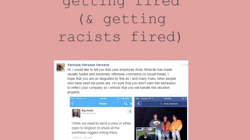 Un blog de Tumblr face senzație. Autorul deconspiră rasiștii din companii pentru a fi concediați