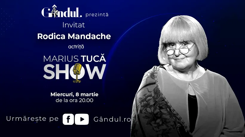 „Marius Tucă Show” începe miercuri, 8 martie, de la ora 20.00, live pe gândul.ro