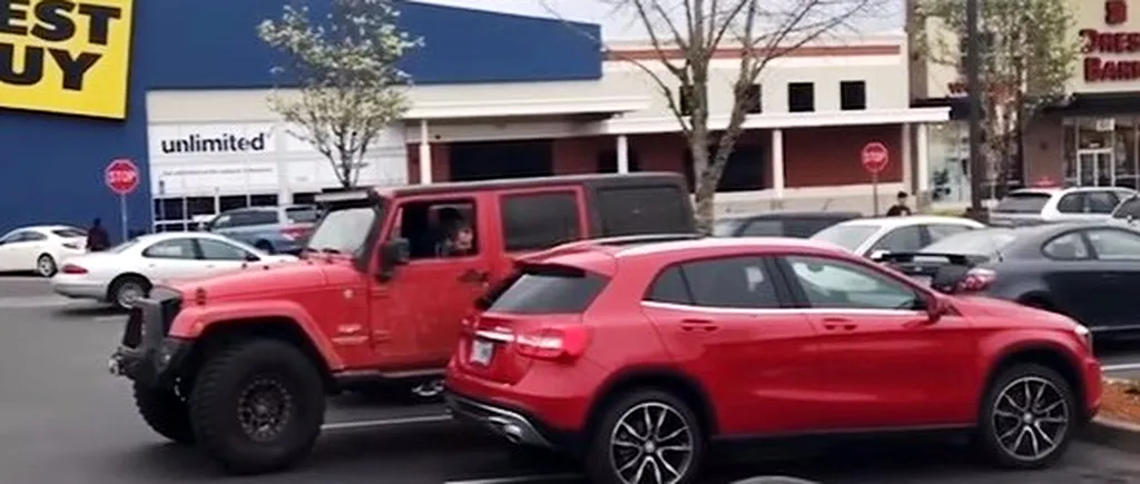 Pedeapsa supremă pentru un șofer care a parcat pe două locuri. VIDEO
