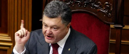 Mesajul președintelui Poroșenko: Insurgenții separatiști au ucis printr-o lovitură aproape 300 de persoane