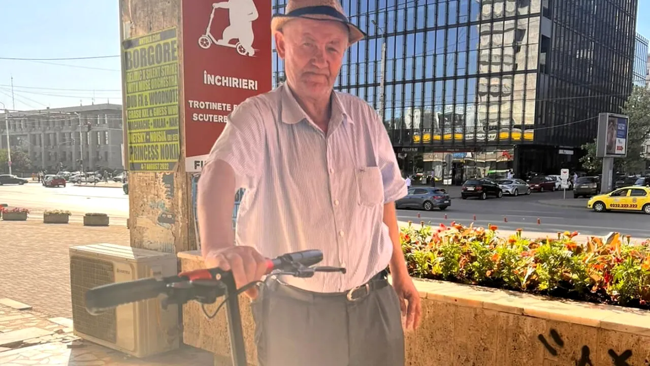 Povestea emoționantă a unui pensionar din Iași: „Acest om de peste 70 de ani mi-a zis că vrea să închirieze o trotinetă