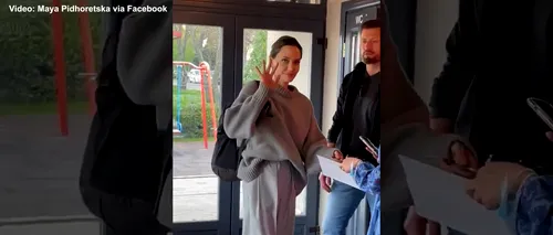 VIDEO | Anglina Jolie a ajuns în Ucraina. Actrița, emisar special al ONU, a fost văzută într-o cafenea din Liov