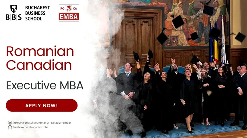 Burse și discount-uri în valoare de peste 41000 Euro, în 2023, la programul Executive MBA Romano-Canadian, de la Bucharest Business School, ASE