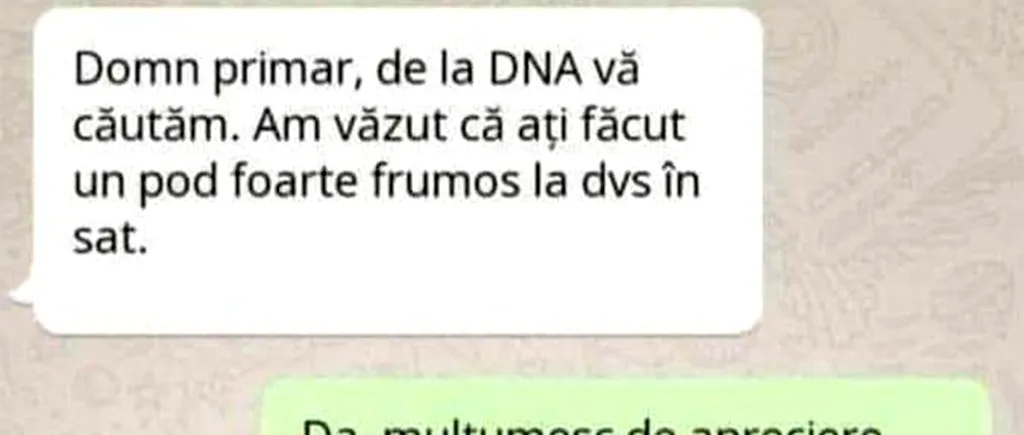 BANCUL ZILEI | „Domn' primar, de la DNA vă căutăm