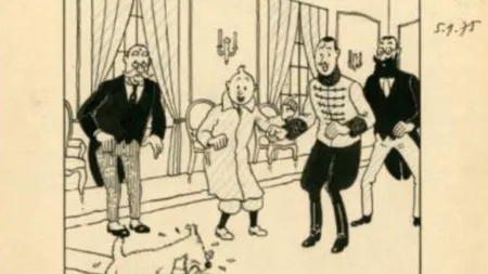 Un desen realizat de HergÃ©, creatorul lui Tintin, vândut la licitație pentru 539.880 de euro