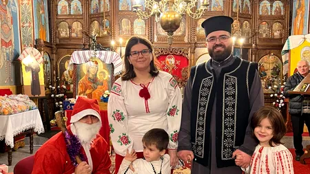 EXCLUSIV | Colinde și cadouri în parohia din Cocorăștii Grind. Jucăriile din campania MOȘ CANCAN DĂRUIEȘTE au ajuns la copiii din comună