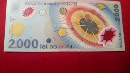 Mai știi celebra bancnotă cu eclipsa de soare, emisă de BNR în 1999? Ireal cu câți bani se vinde acum, în aprilie 2024