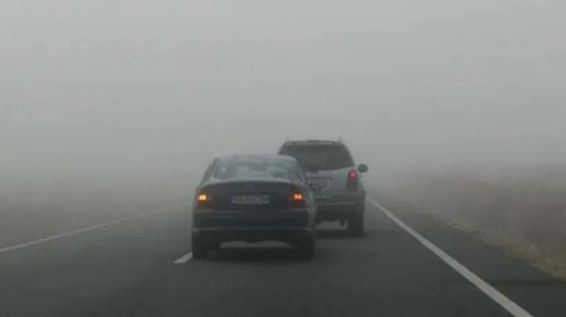 AVERTIZARE DE CEAȚĂ. Circulație îngreunată pe autostrăzile A1, A2, A3 și pe drumurile din 11 județe
