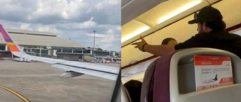 VIDEO | Un avion s-a întors din drum după ce un pasager a făcut o CRIZĂ de nervi. Bărbatul uitase o geantă în aeroport