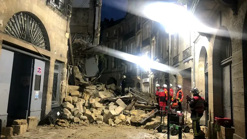 Două clădiri prăbușite în centrul orașului Bordeaux. Trei persoane rănite (VIDEO)