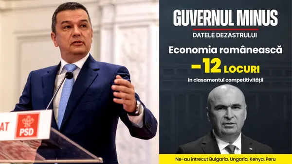 Grindeanu acuză că politicile lui Bolojan au dus România în spatele Kenyei în clasamentul mondial al competitivității