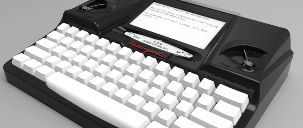 Mașina de scris, o relicvă? Mai gândiți-vă. Hemingwrite salvează în cloud și oferă integrare Google Docs