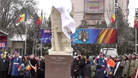 O statuie a lui Mihai Viteazul a fost inaugurată în Slobozia. 