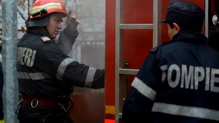 Incendiu la un bloc de pe Calea Dorobanților