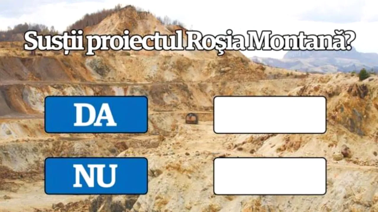 Sondaj Gândul pe Facebook. Votează și tu PRO sau CONTRA proiectului Roșia Montană