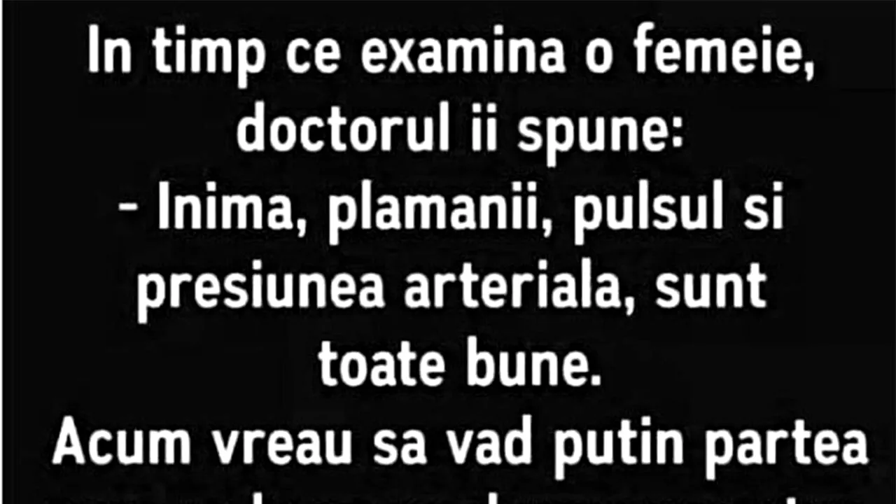 Bancul de duminică | Doctorul și femeia