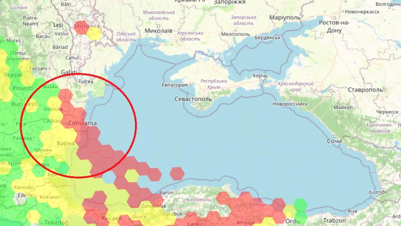 Bruiaj masiv GPS înregistrat în zona portului Constanța în ultimele 24 de ore, înainte de explozia dronei