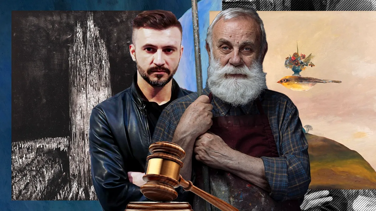 Licitația de Artă Postbelică și Contemporană | Pictorii Adrian Ghenie și Ștefan Câlția, favoriții colecționarilor la licitația Artmark. Pentru ce sume au fost adjudecate uleiul pe carton  ”Turn” și uleiul pe pânză ”Zbor”