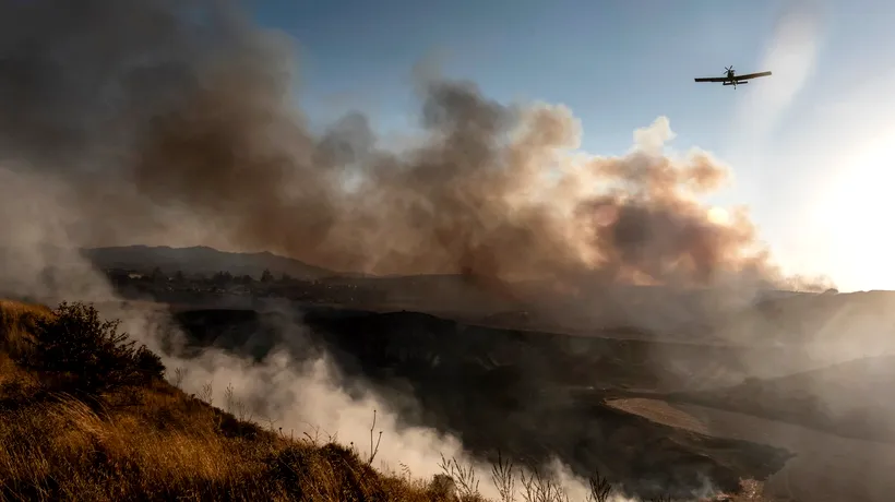 Incendiu de proporții în Tulcea: 15 hectare de vegetație au ars la marginea localităţii Jurilovca