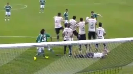 Cel mai tare zid făcut la o lovitură liberă. VIDEO