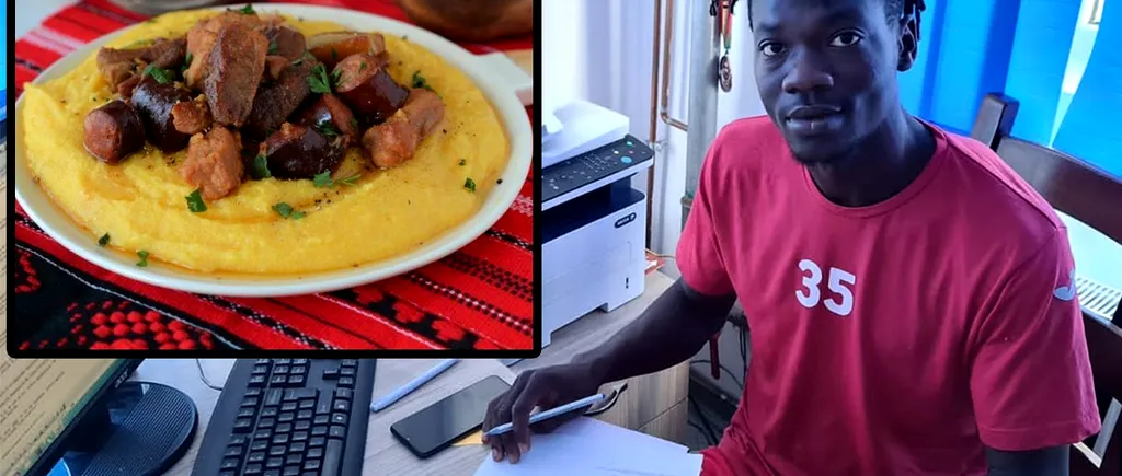Cum a reacționat Christ Afalna, un camerunez care s-a mutat în Slobozia, după ce a mâncat pomana porcului pentru prima dată
