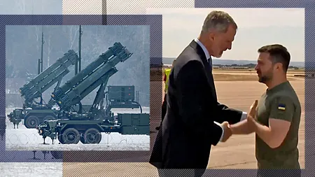 Întâlnire între Regele Felipe-Zelenski-Sanchez la Madrid. Spania poate livra rachete Patriot și tancuri Leopard Ucrainei