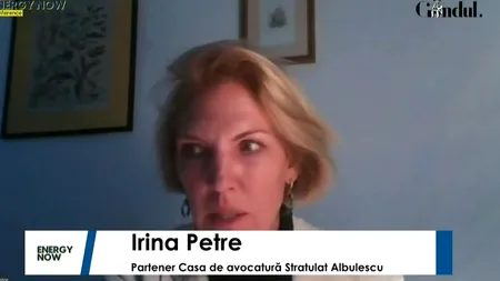 ENERGY NOW. Irina Petre, partener Casa de Avocatură Stratulat Albulescu: Este o diferență foarte mare între ceea ce găsim în strategii și ceea ce există în realitate