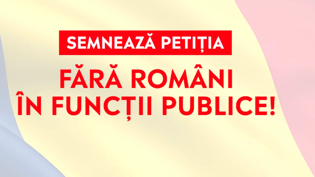 Reacții împărțite după petiția „Fără români în funcții publice”! Valeriu Șuhan: „E o jignire la adresa românilor”
