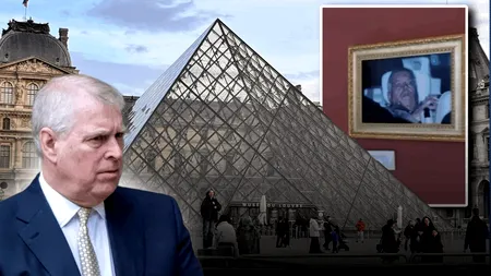 Poza cu cel mai jenant moment al prințului britanic Andrew a devenit un „exponat” temporar la Muzeul Luvru