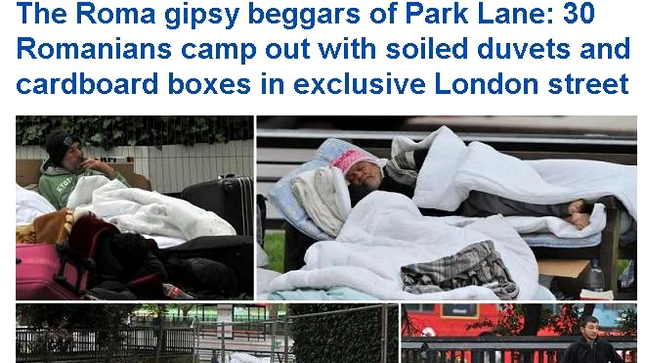 Un grup de 30 de romi români s-a instalat într-o zonă exclusivistă din Londra: 