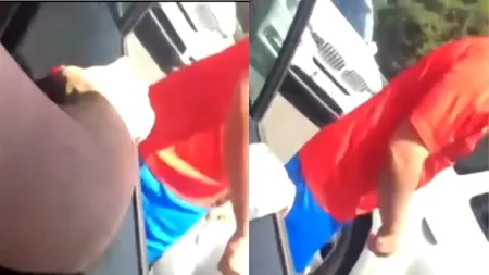 Mașina în care se afla o familie cu copii, ATACATĂ în trafic de un individ furios. Micuții au început să plângă