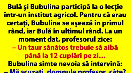 BANC | Bulă și Bubulina participă la o lecție într-un institut agricol