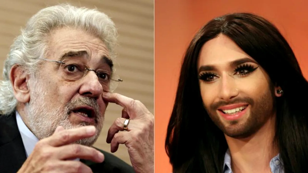 Placido Domingo ar fi trebuit să cânte alături de Conchita Wurst, dar s-a retras. Care este motivul invocat de tenor