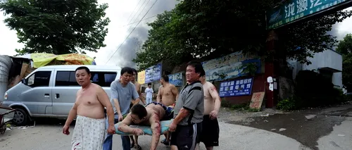 Cel puțin 89 de răniți după explozia unei conducte de gaze în China 