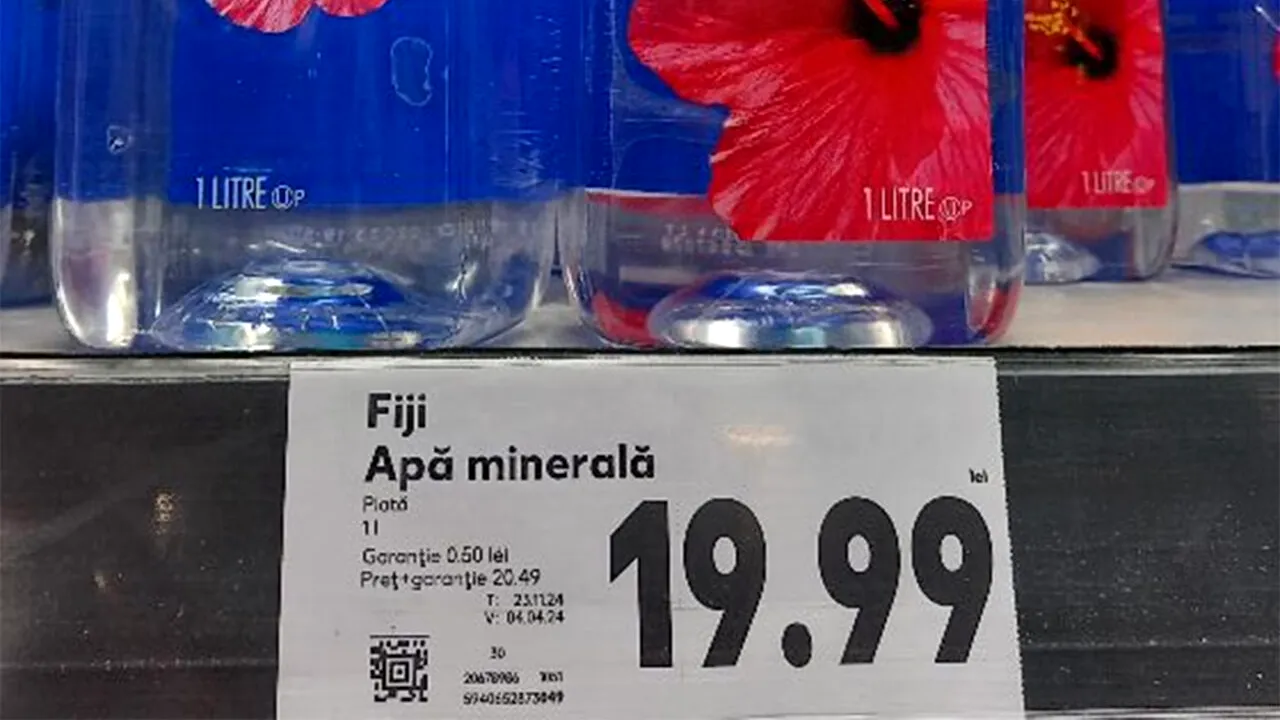 Cea mai scumpă apă plată din România: 20 lei, o sticlă de 1 litru. Ce conține, de fapt