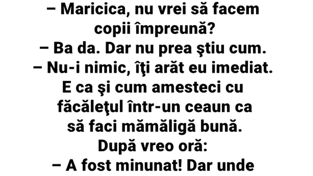 Bancul de sâmbătă | 